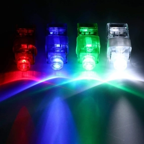 100 Pack Led Finger Lights, Flashing Light Up Rings Bulk Party Favors | Glow In