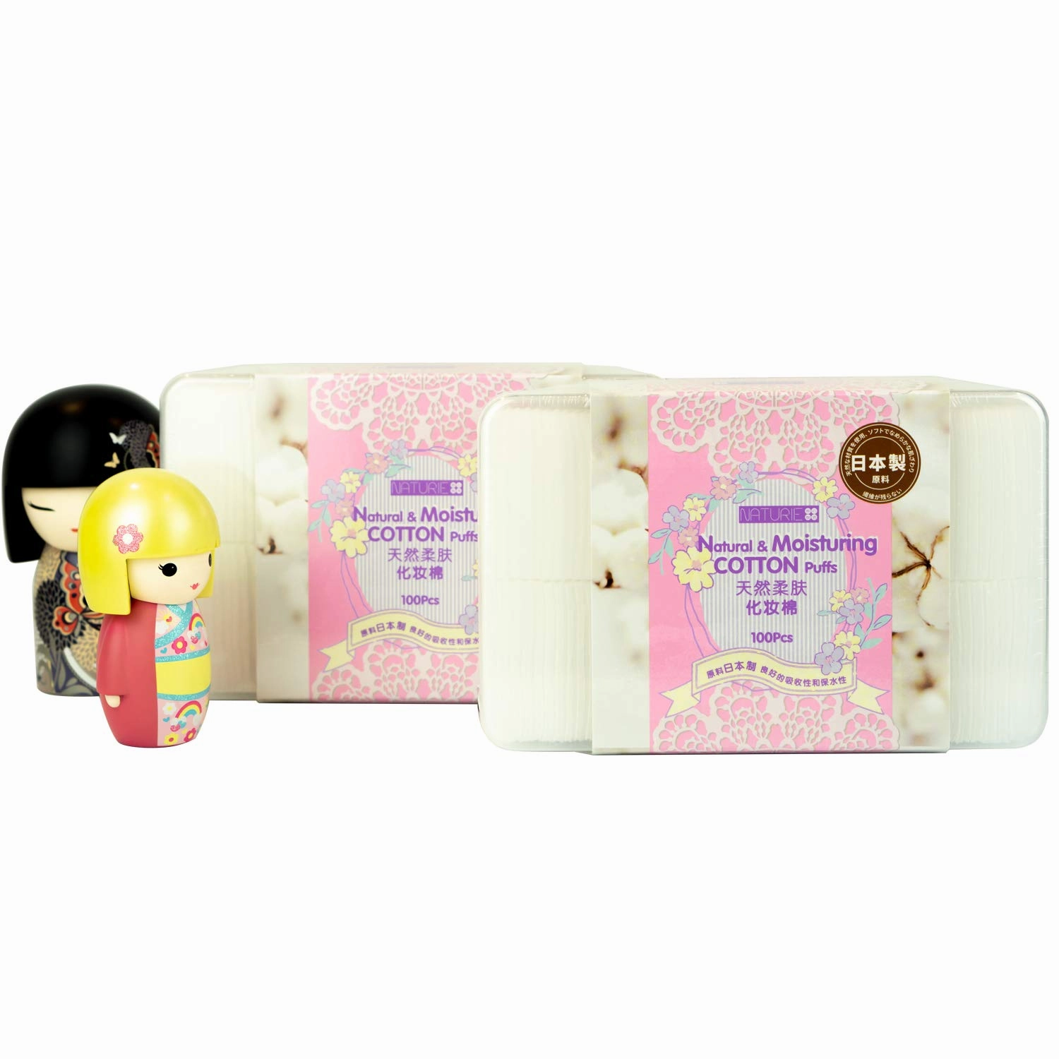 100% pure combed cotton makeup/nail polish remover pad | 100 square face cleaning | hypoallergenic and absorbent cotton