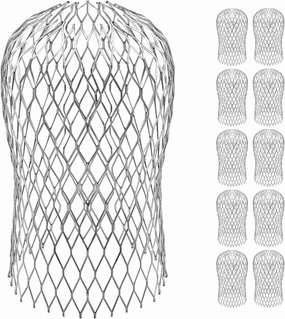 10 Pack Gutter Downspout Guards 3.5 Inch Adjustable Aluminium Filter Strainer, Expandable Gutter Strainer for Preventing Blockage Leaves Debris Drain Net Cover Gardening Tools