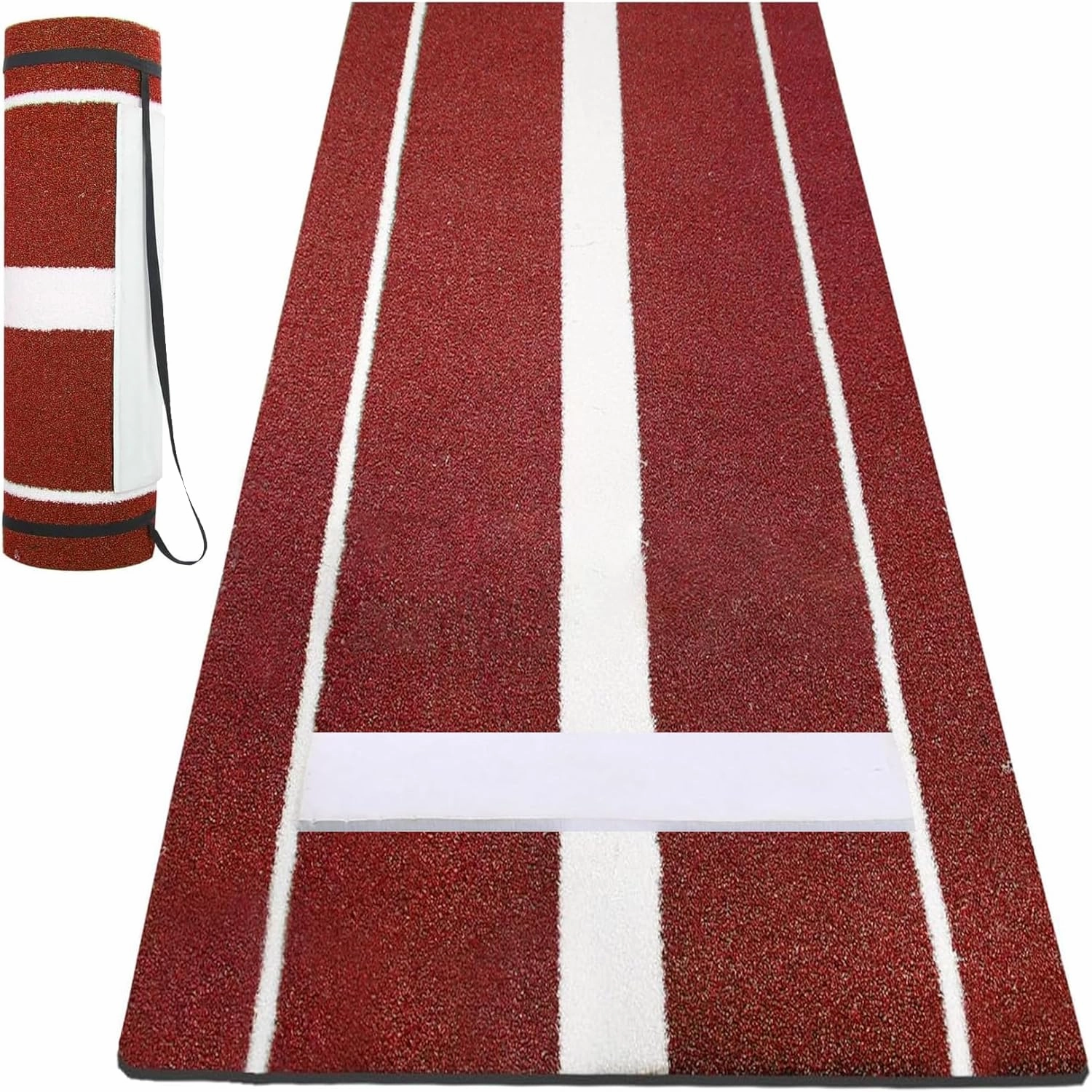 10x3 ft Softball Pitching Mat with Mound - Antifade Turf, Antislip Foam Backing - Fastpitch Equipment for Softball and Baseball Pitchers Practice
