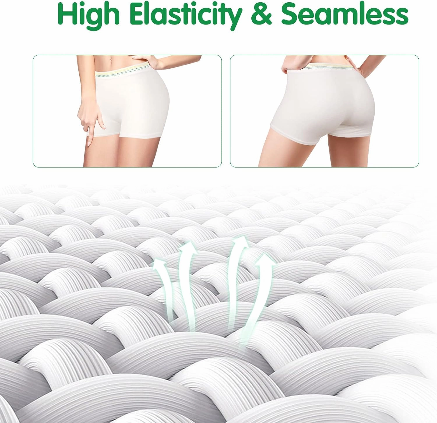 12 Pack Mesh Underwear Postpartum Must Have Hospital Provide Washable Breathable Undies for Delivery, Surgical,Traveling (L/XL(13-39 in)) White