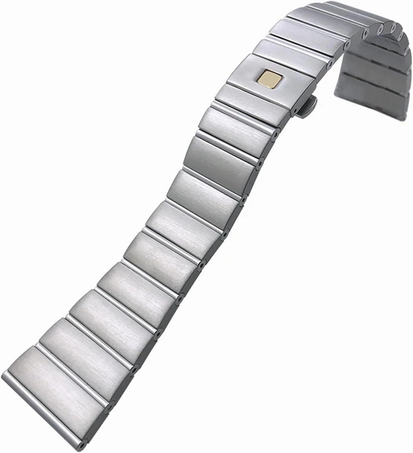 15mm 17mm 18mm 23mm 25mm Concave Shape Stainless Steel Watchband Fit for Omega Constellation Silver Watch Strap Solid Bracelets