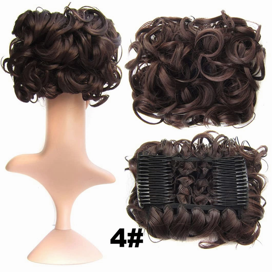 1 Piece Synthetic Large Hair Messy Women's Natural Wavy Scrunchie Chignon Tray Ponytail Hairpieces #12