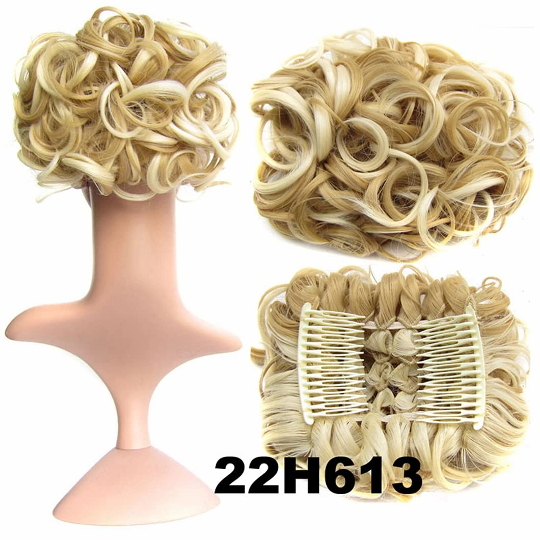 1 Piece Synthetic Large Hair Messy Women's Natural Wavy Scrunchie Chignon Tray Ponytail Hairpieces #12