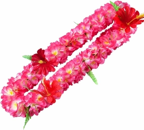 1PCS Luxury Necklaces Hawaiian Leis Tropical Flower Lei Graduation Hawaiian Lei Summer Beach Garland Thick Hawaii Luau Party Favors Decor Holiday Wedding Birthday Party Supplies (13,Hawaiian Leis)