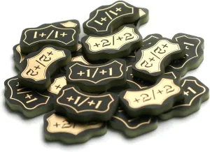 20pcs MTG Counters, Reversible  1/ 1 and  2/ 2, by Blingiverse