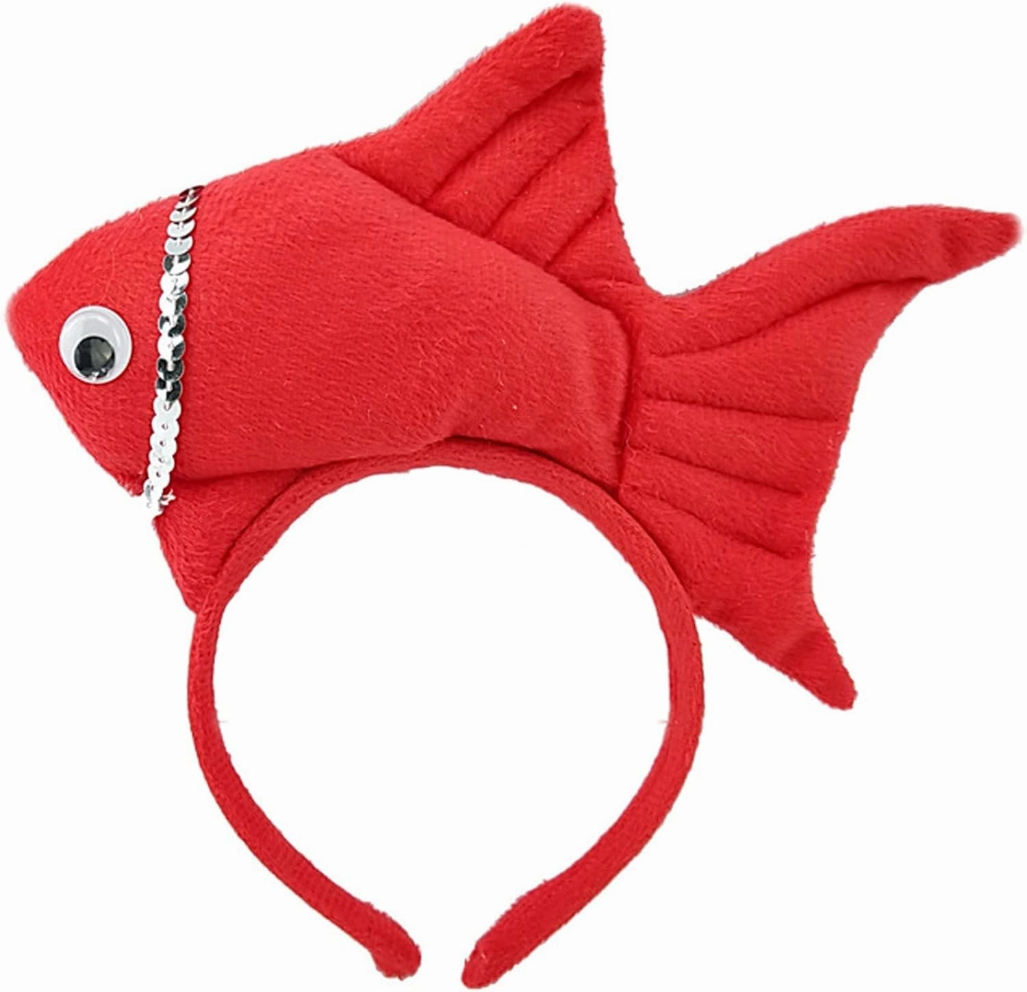 2 Pieces Fish Goldfish Marine Life Sea Animal Costume Headband and Tutu for Halloween Dress Up