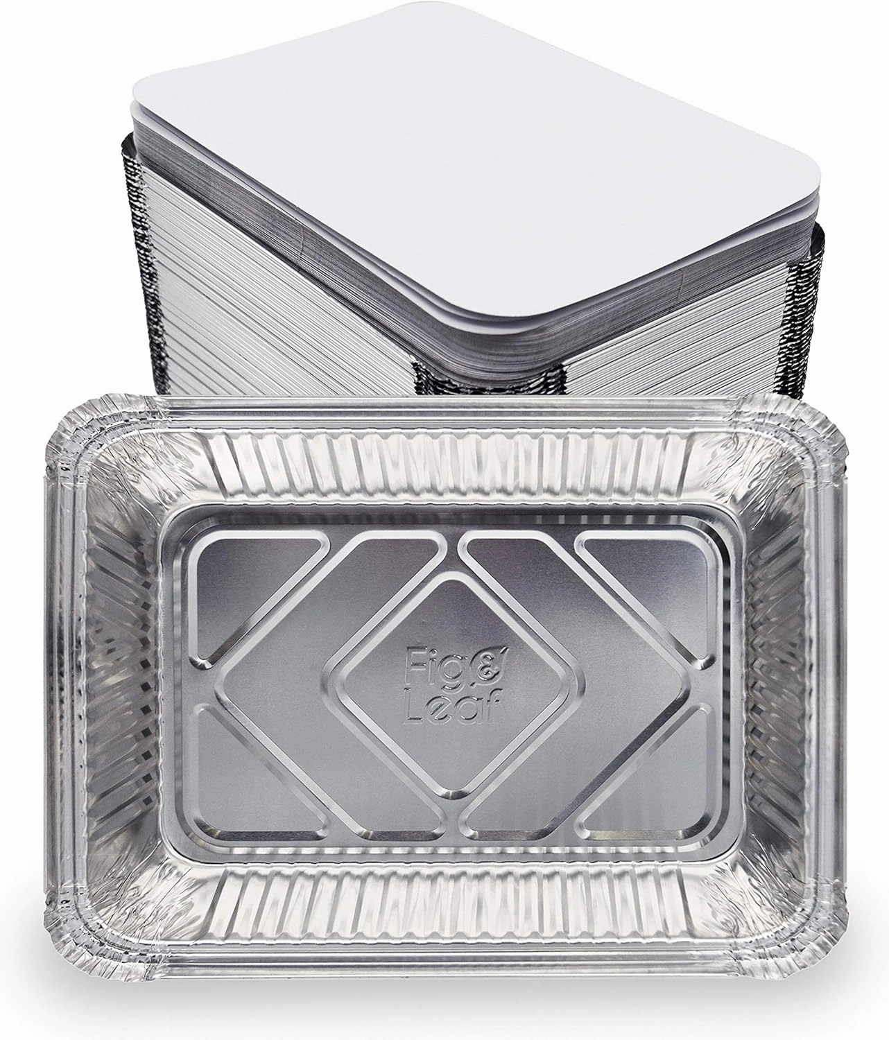 (480 Pack) Premium 2.5-LB Takeout Pans with Lids - 8.6" x 6.1" x 2" l Heavy Duty Disposable Aluminum Foil for Catering Party Meal Prep Freezer Drip Pans BBQ Potluck Holidays