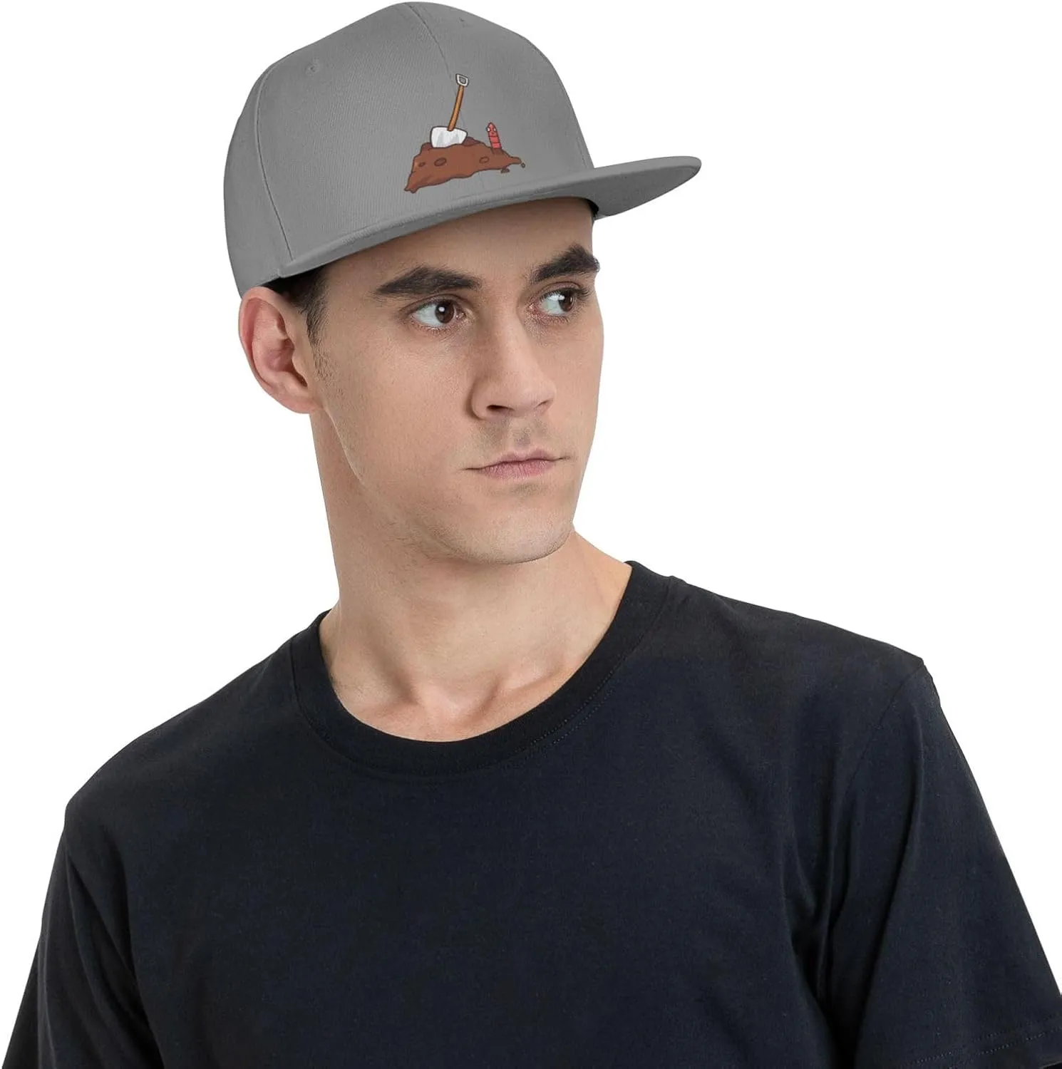 Adjustable Earthworms and Shovels Snapback Hat for Men Women Baseball Cap Dad Hats