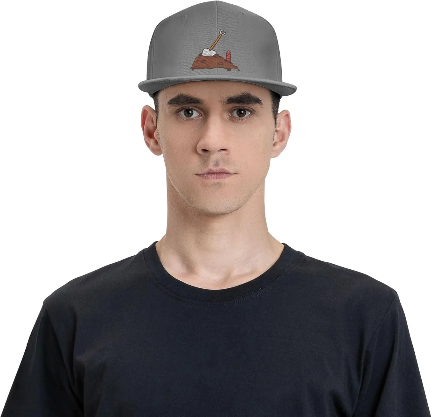 Adjustable Earthworms and Shovels Snapback Hat for Men Women Baseball Cap Dad Hats