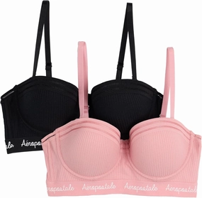 Aeropostale Women's 2-Pack Balconette Push Up Bra
