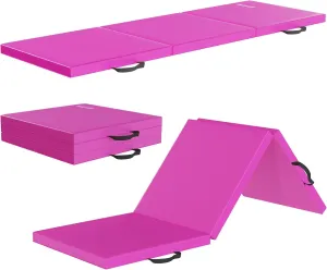 All Purpose Extra Thick High Density Anti Tear Gymnastics Gym Folding Exercise Aerobics Mats, Multiple Sizes and Colors Available