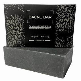 All Natural Body Acne Soap with Charcoal, Pumice, Tea Tree Oil & Vitamin E for a Deep Exfoliation Back Acne Treatment, Not for Sensitive Skin