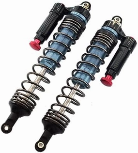 Aluminum 6061-T6 Rear L-Shape Piggy Back (Built-In Piston Spring) Adjustable Spring Dampers 139mm For Traxxas 1:7 Unlimited Desert Racer UDR Pro-Scale 4X4 (#85076-4) Upgrades - Gray Silver