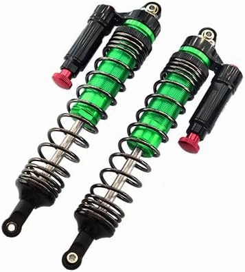 Aluminum 6061-T6 Rear L-Shape Piggy Back (Built-In Piston Spring) Adjustable Spring Dampers 139mm For Traxxas 1:7 Unlimited Desert Racer UDR Pro-Scale 4X4 (#85076-4) Upgrades - Green