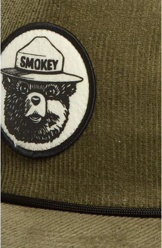 AMERICAN NEEDLE Smokey The Bear Patch Unisex Adjustable Snapback Baseball Hat