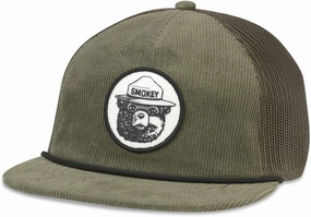 AMERICAN NEEDLE Smokey The Bear Patch Unisex Adjustable Snapback Baseball Hat