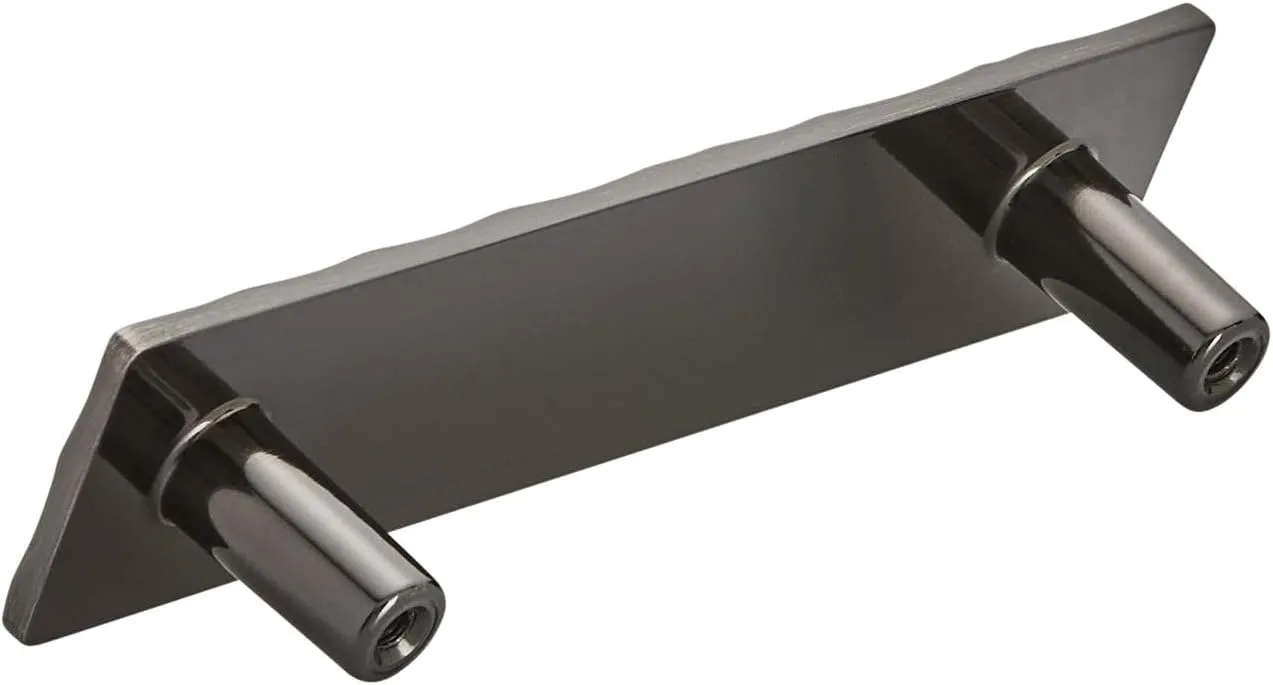 Amerock | Cabinet Pull | Gunmetal | 3-3/4 inch (96 mm) Center to Center | Kamari | 1 Pack | Drawer Pull | Drawer Handle | Cabinet Hardware