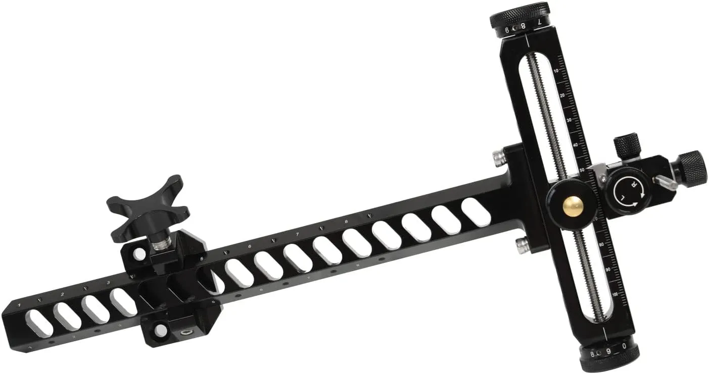 Archery Recurve Bow Sight T Shape Adjustable Shooting Target Sights for Hunting Practice Range RH