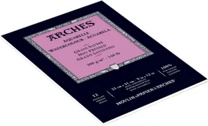 Arches Watercolor Pad, Hot Press 9"X12"