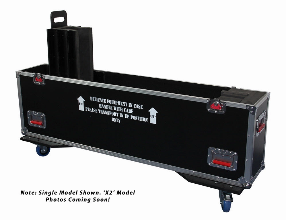 ATA Road Case with Casters for two 50" to 55" LCD/LED/Plasma Screen Monitors