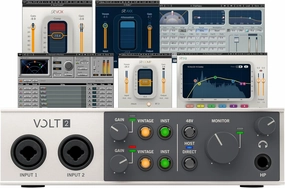 AudioDeluxe Universal Audio Volt 2 USB Audio Interface and Waves Musicians 2 Bundle