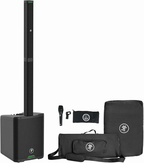 Audiosavings Bundle:(1) Mackie SRM-Flex 1300w Portable Line Array DJ Speaker PA System w/Sub Carry Bag Bundle with (1) AKG P5i Handheld Dynamic Metal Vocal Microphone Mic (Items 2)