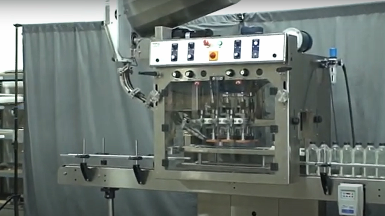 Automatic Inline Bottle Capping Machine Model TruCap-X-Vert Videos