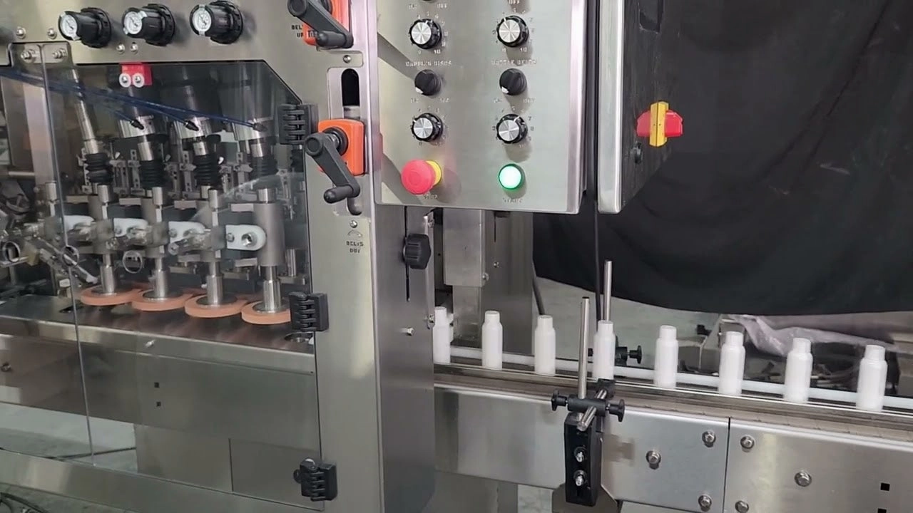 Automatic Inline Bottle Capping Machine Model TruCap-X-Vert Videos