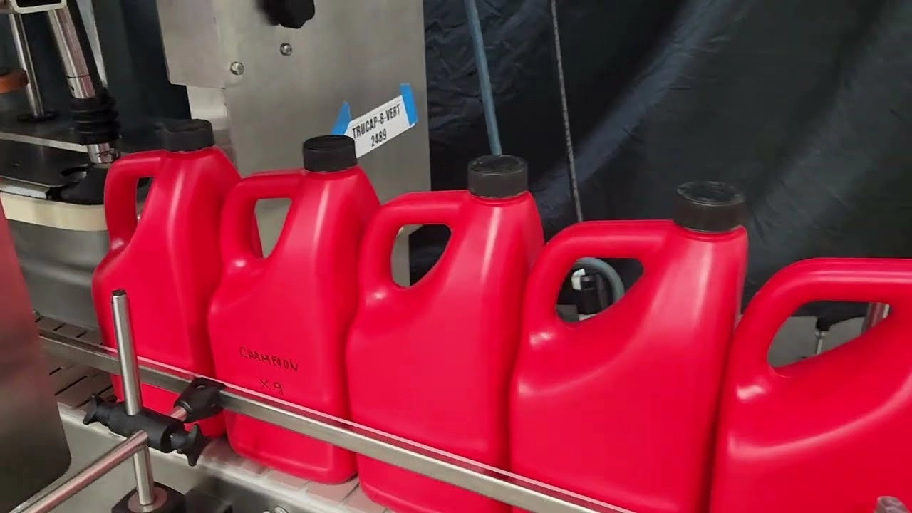 Automatic Inline Bottle Capping Machine Model TruCap-X-Vert Videos