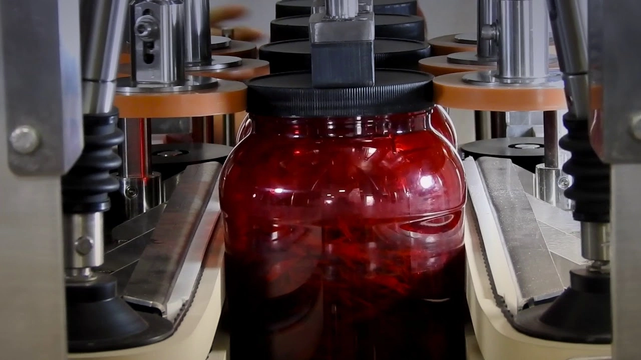 Automatic Inline Bottle Capping Machine Model TruCap-X-Vert Videos