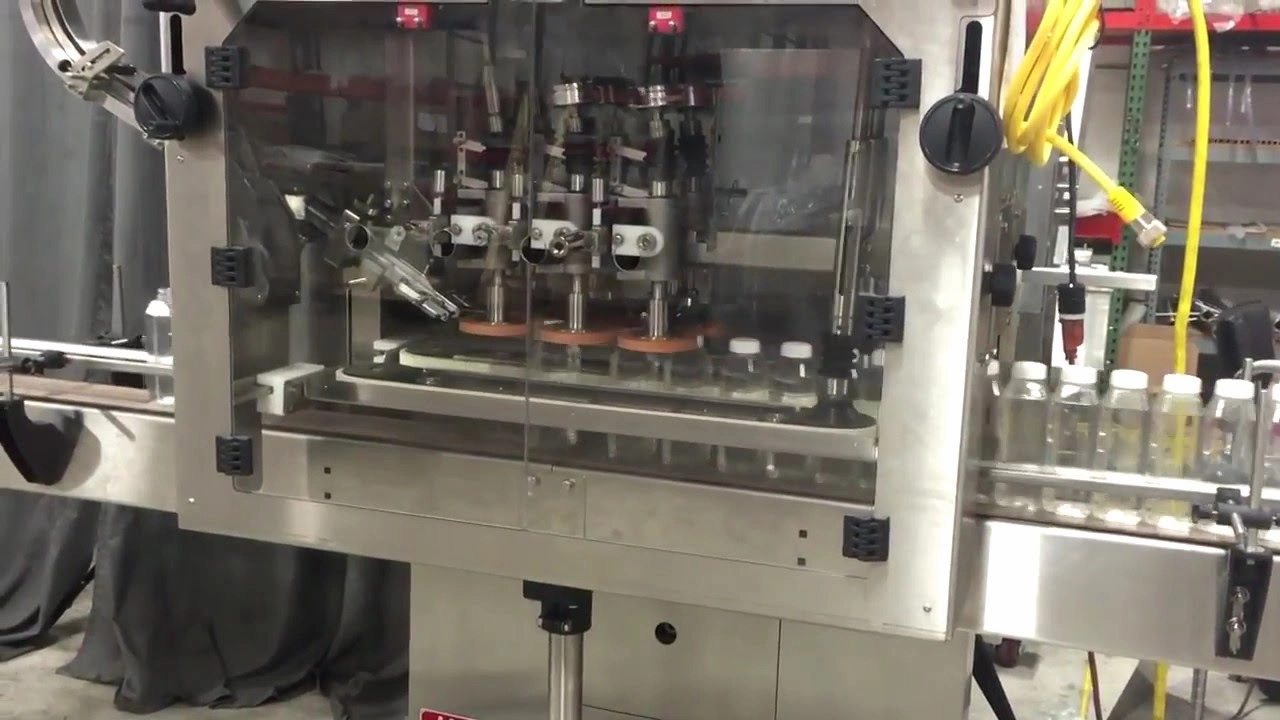 Automatic Inline Bottle Capping Machine Model TruCap-X-Vert Videos