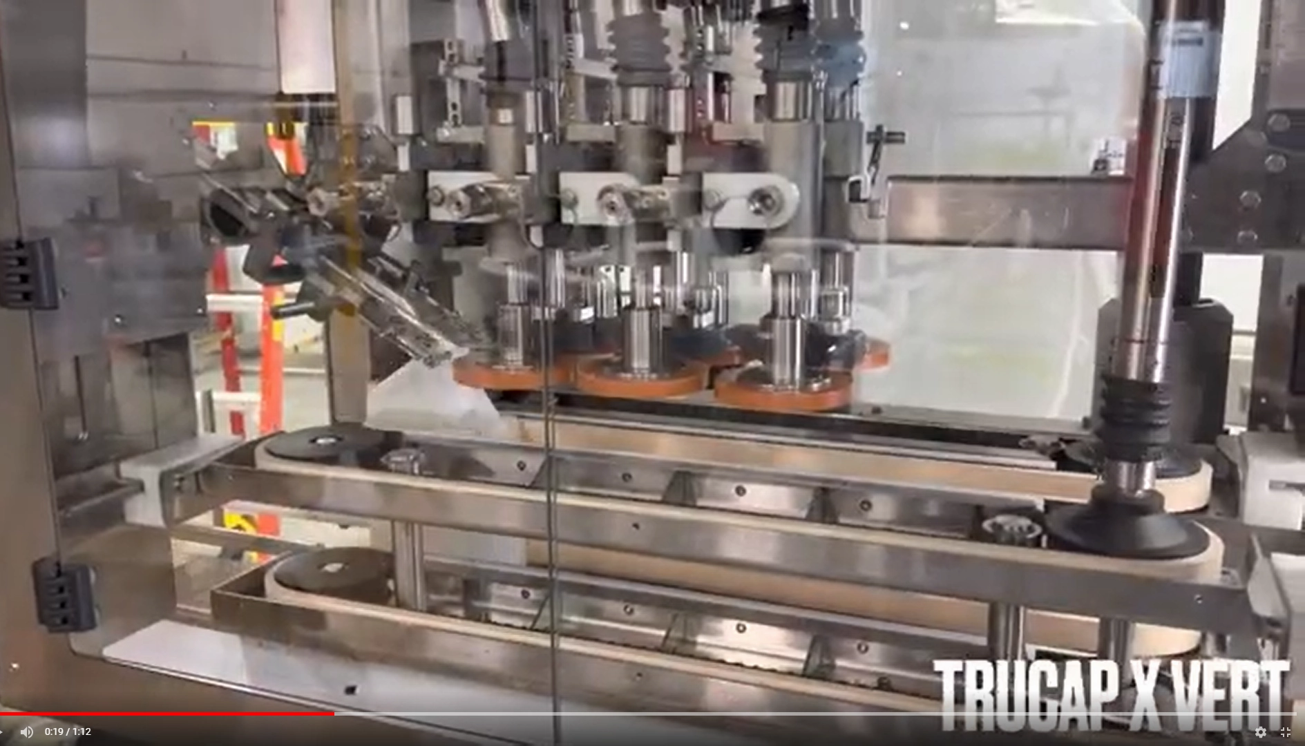 Automatic Inline Bottle Capping Machine Model TruCap-X-Vert Videos