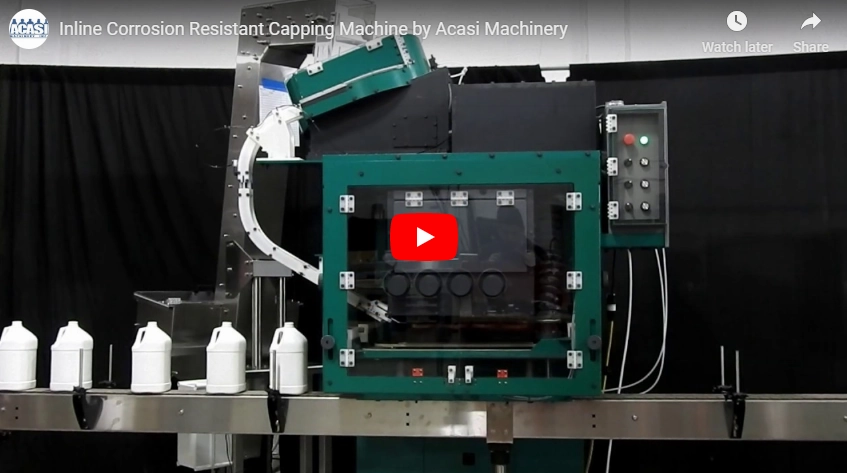 Automatic Inline Bottle Capping Machine Model TruCap-X-Vert Videos