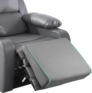 BALAPET Large Recliner Leg Pillow,Memory Foam Recliner Cushion Wedge Shape Recliner Footrest Extender,Leg、Back and Lumbar Support Pillow with Adjustable Elastic Straps(Gray)