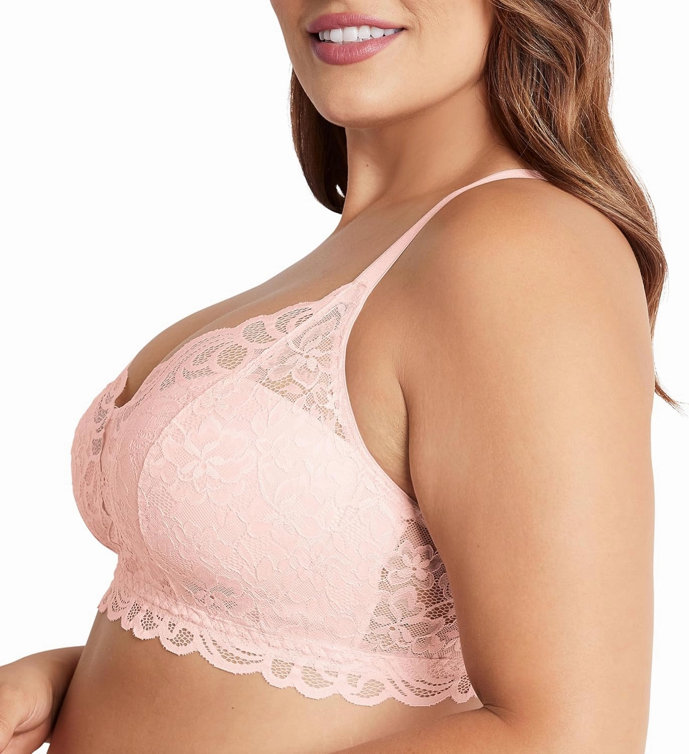 Bali Women's Lace Desire All Over Wire Free Bra