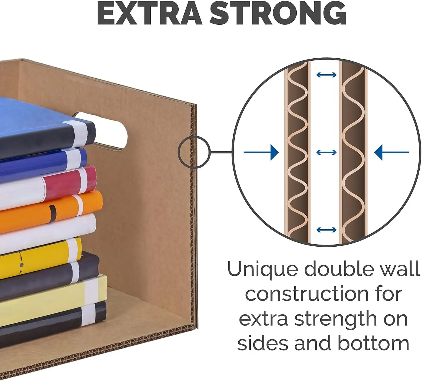 Bankers Box Small Classic Moving Box 20 Pack, Reinforced Handles, Tape-Free Assembly, Box with Lid, 15-in x 12-in x 10-in (7714210)
