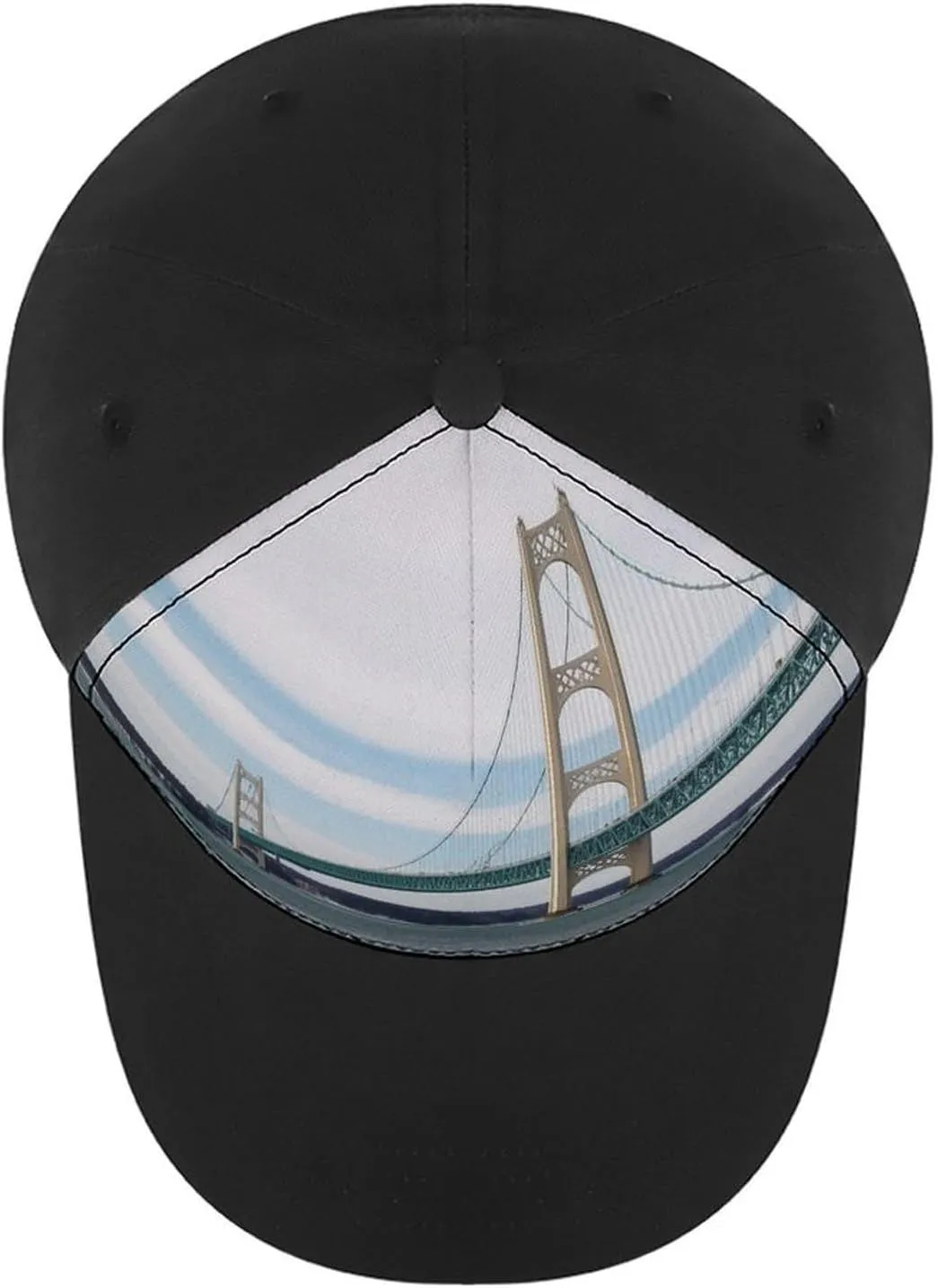Baseball Cap for Women Men,Mackinac Suspension Bridge Adjustable Classic Baseball Hat for Leisure and Outdoor Activities