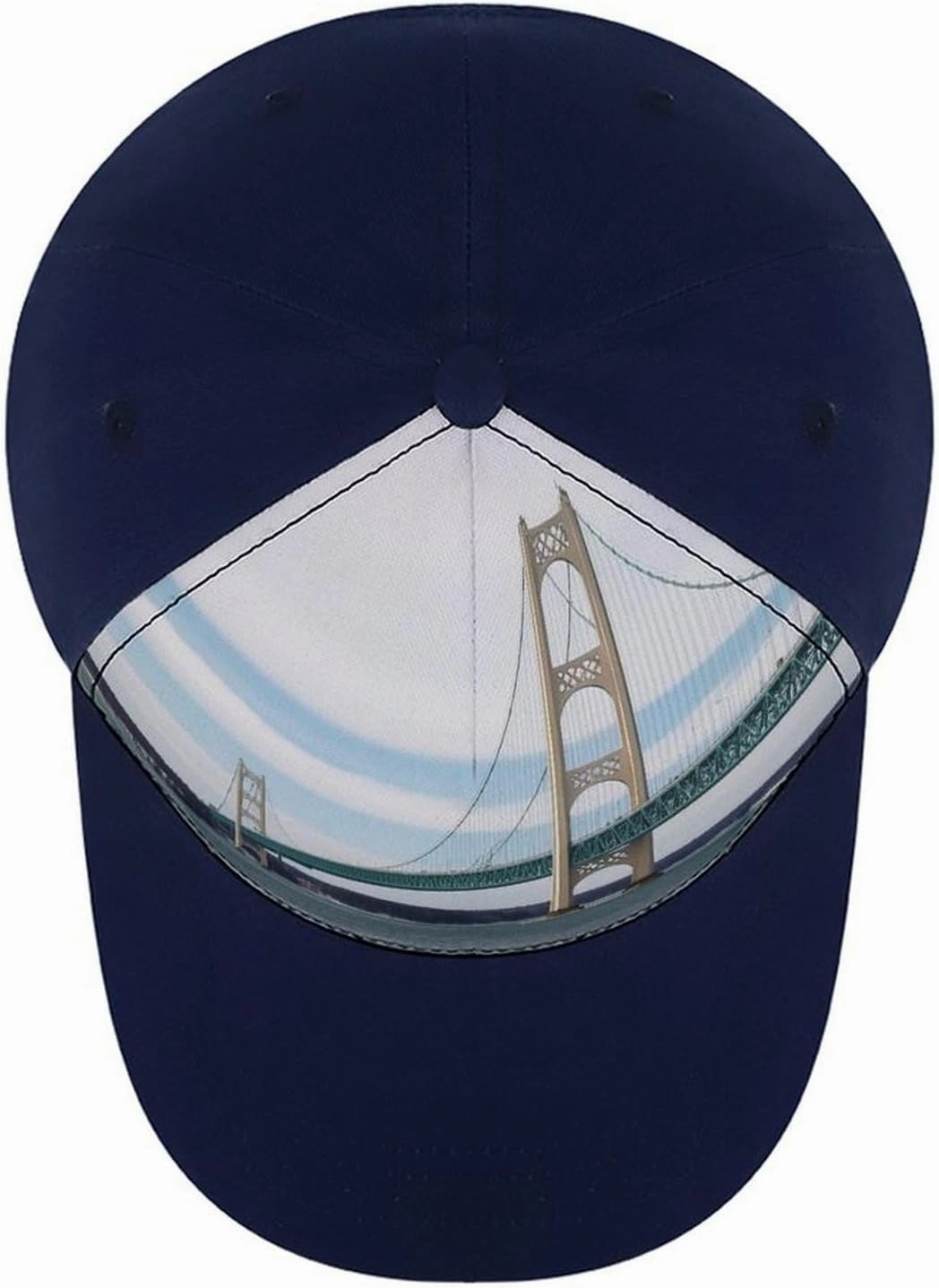 Baseball Cap for Women Men,Mackinac Suspension Bridge Adjustable Classic Baseball Hat for Leisure and Outdoor Activities