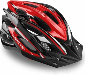 Basecamp Bike Helmet for Women Men with LED Safety Light Removable Sun Visor Lightweight Bicycle Helmet Adjustable Breathable Mountain & Road Cycling Helmets for Adult