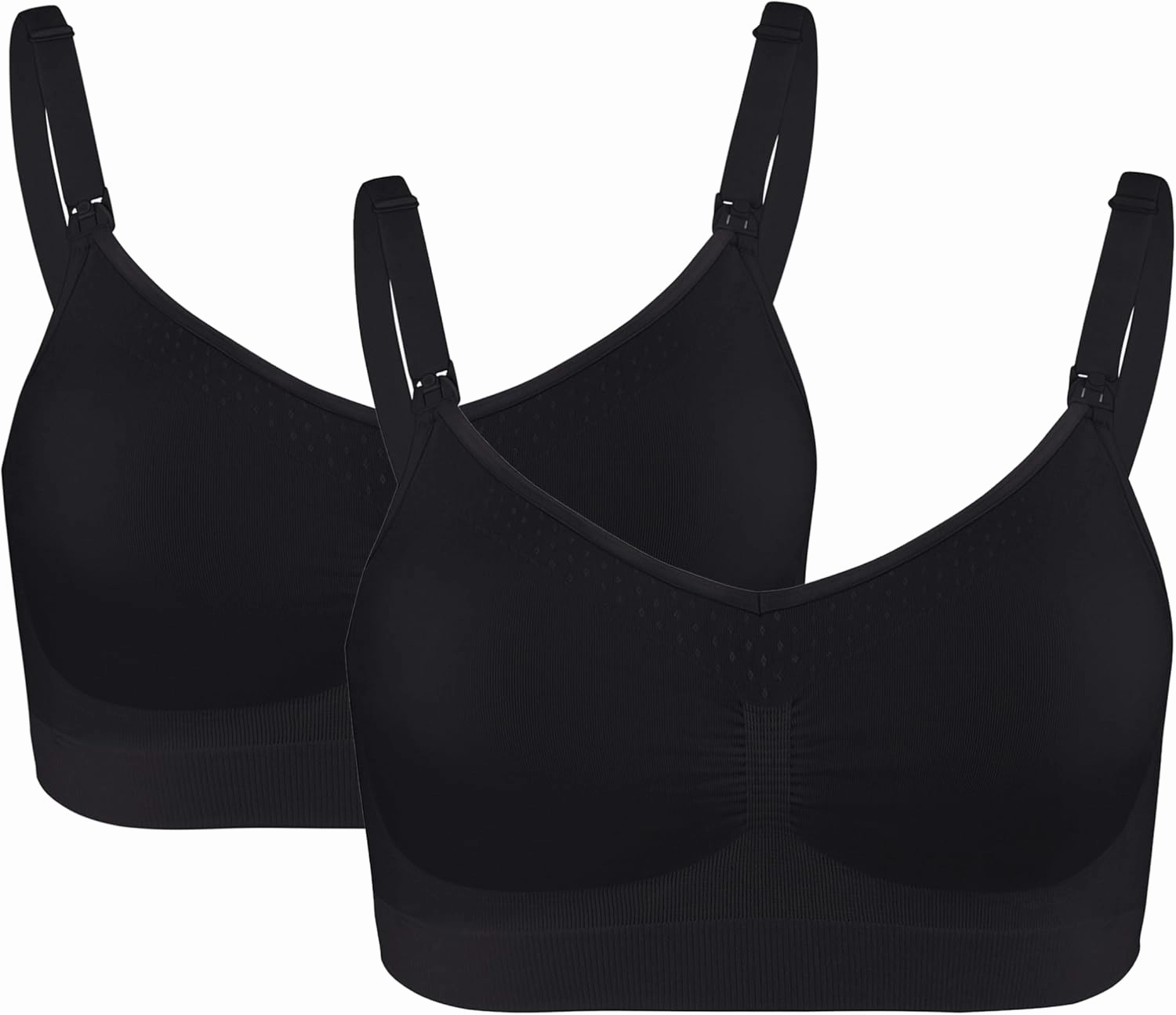 Basics by Bravado Women's Comfort Maternity Bra and Nursing Bra Adjustable, Seamless, S-XXL