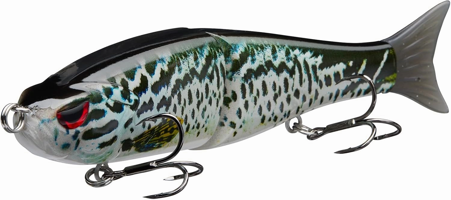 Bassdash SwimShad Glide Baits Jointed Swimbait Bass Pike Salmon Trout Muskie Fishing Lure,3-Pack