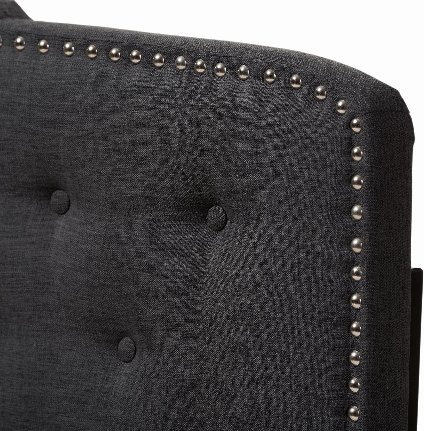Baxton Studio Karessa Modern & Contemporary Dark Grey Fabric Queen Size Headboard (424-7277-AMZ)