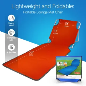 Beach Lounge Chair Perfect for The Beach - Beach Lounge Chairs Foldable Lightweight You Can Easily Carry Around - Portable Beach Chair Green