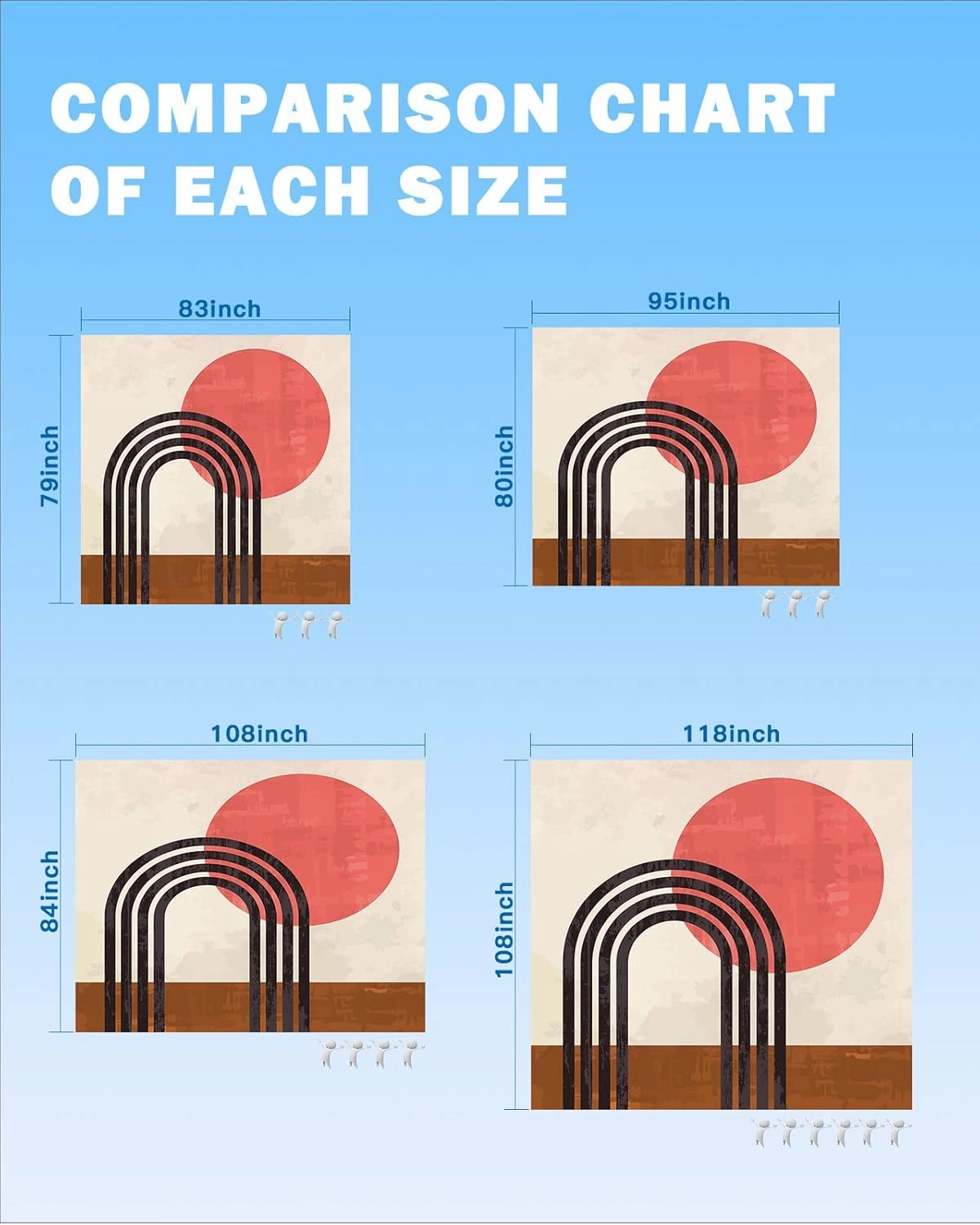 Beach Blanket Sandproof, Minimalist Abstract Modern Shapes Line Art Sun Waterproof Beach Mat Lightweight Quick Drying Picnic Blanket Beach Essentials for Travel Camping Hiking 108x84in