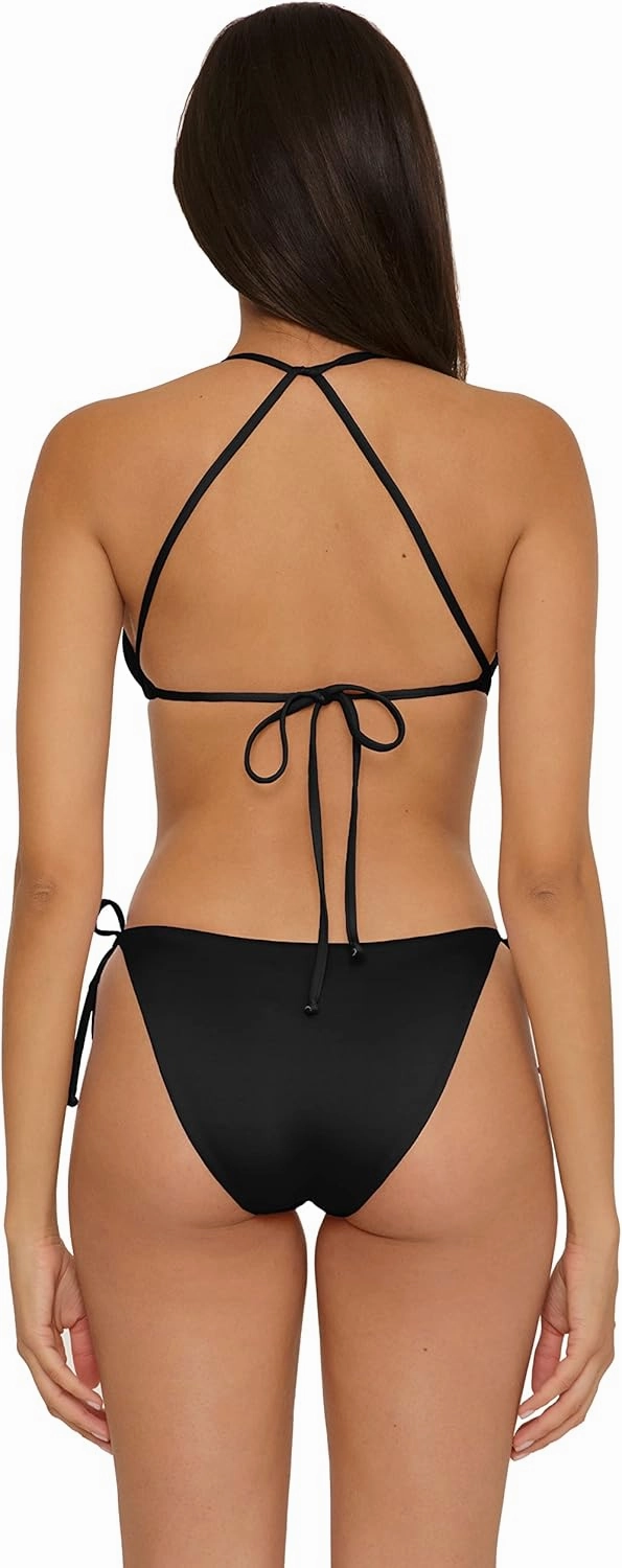BECCA Women's Standard Rebecca Virtue Color Prism Triangle Bikini Top-Adjustable, Tie Back, Swimwear Separates