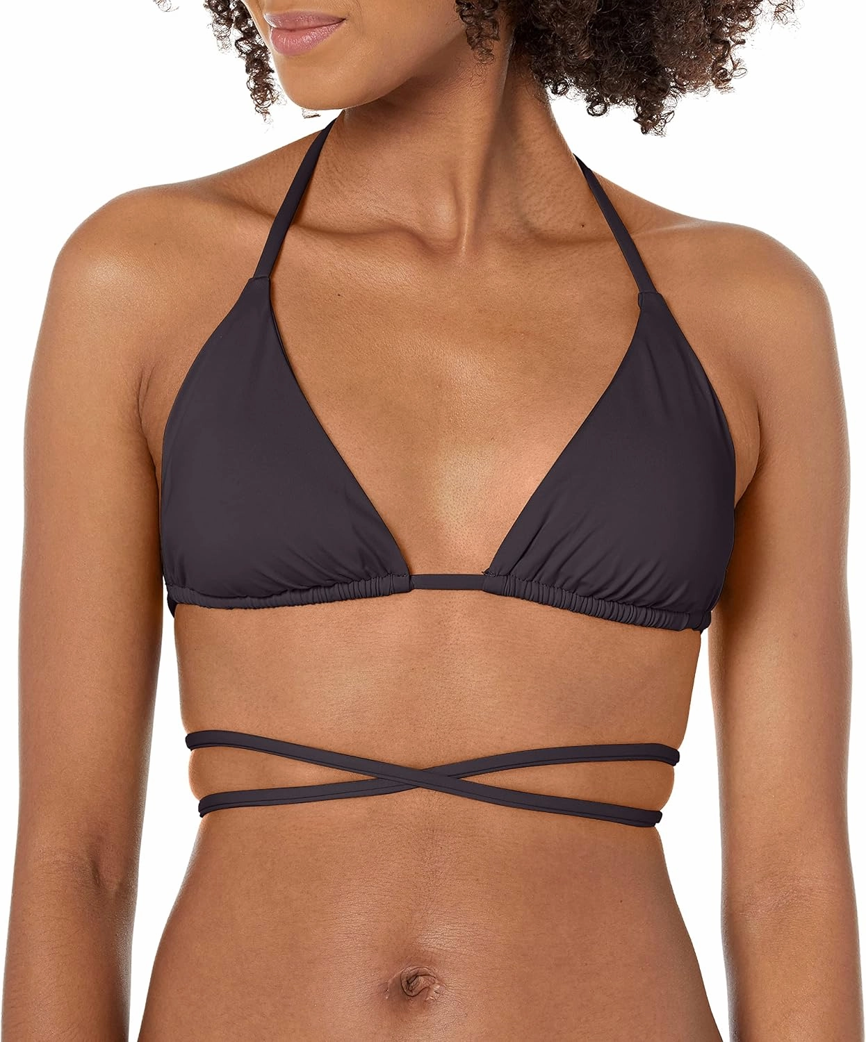 BECCA Women's Standard Rebecca Virtue Color Prism Triangle Bikini Top-Adjustable, Tie Back, Swimwear Separates