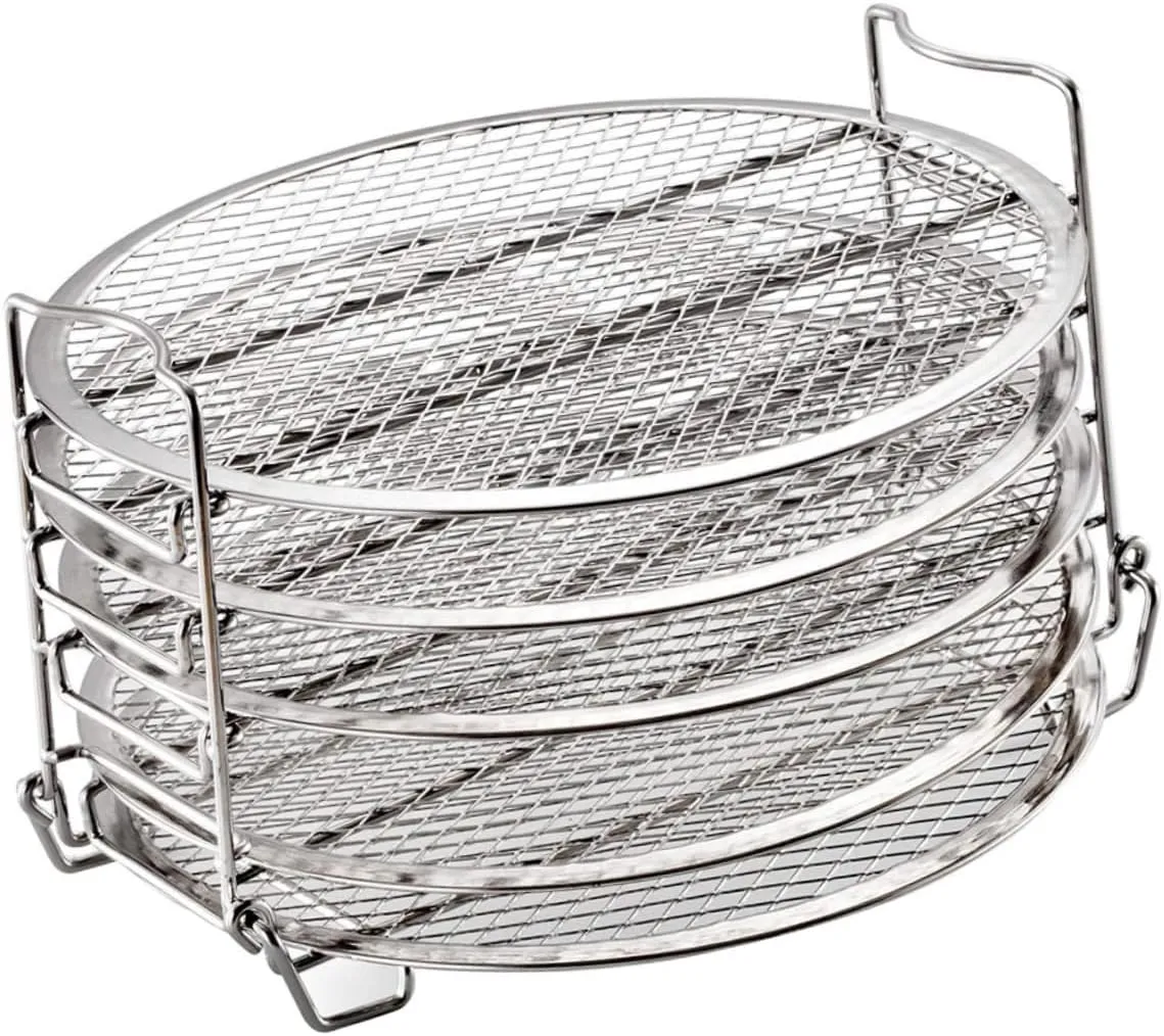 BESTOYARD Dehydrator Rack for Air Fryer 5 Layer Stainless Steel Accessory Safe Easy Cleaning Storage Space
