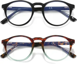 Bifocal Reading Glasses Women Cat Eye Blue Light Blocking Computer Reader Clear Top No Line Transition Ladies Eyewear