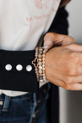 Big Debut Stackable Bracelet Set- Natural